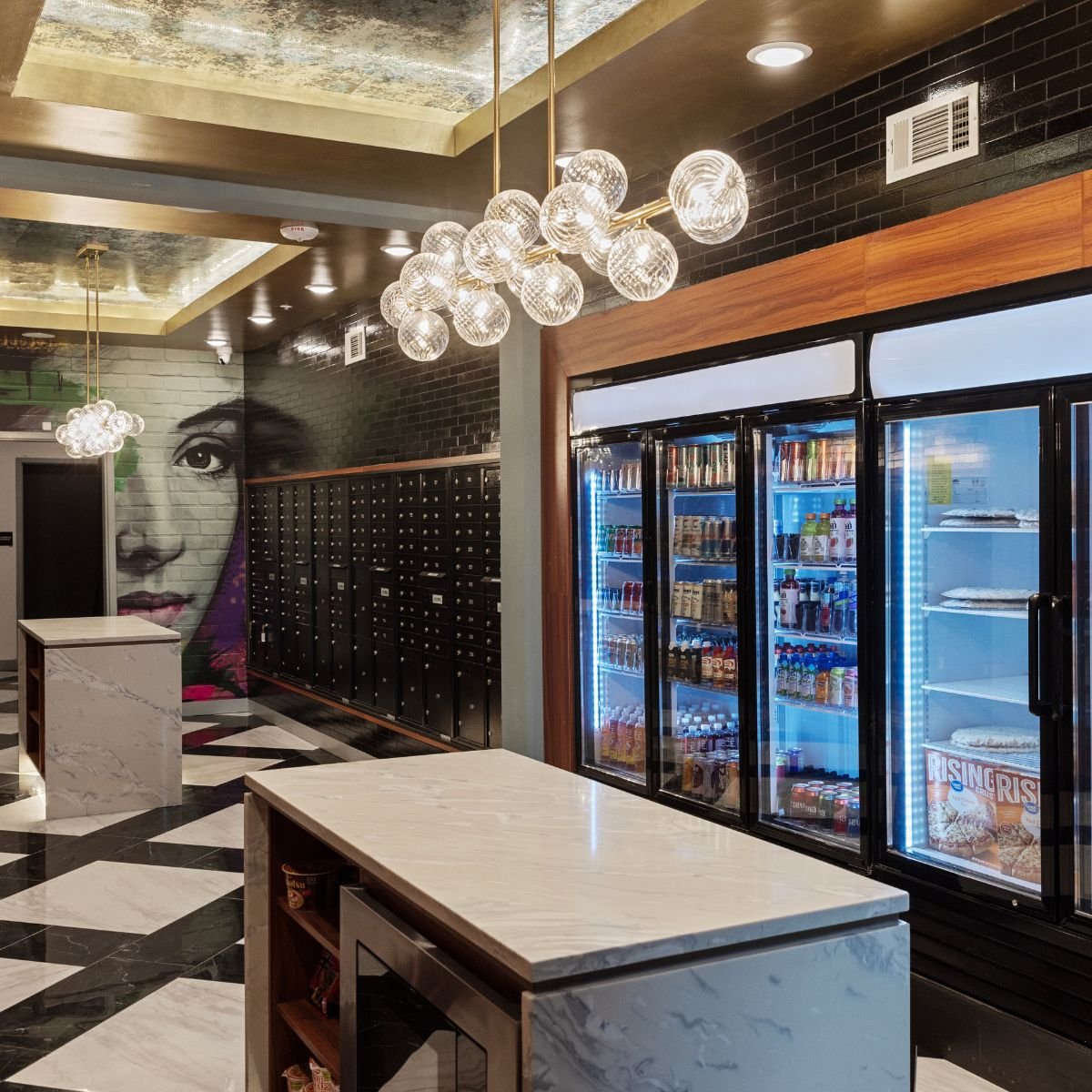 24/7 market at luxury apartment