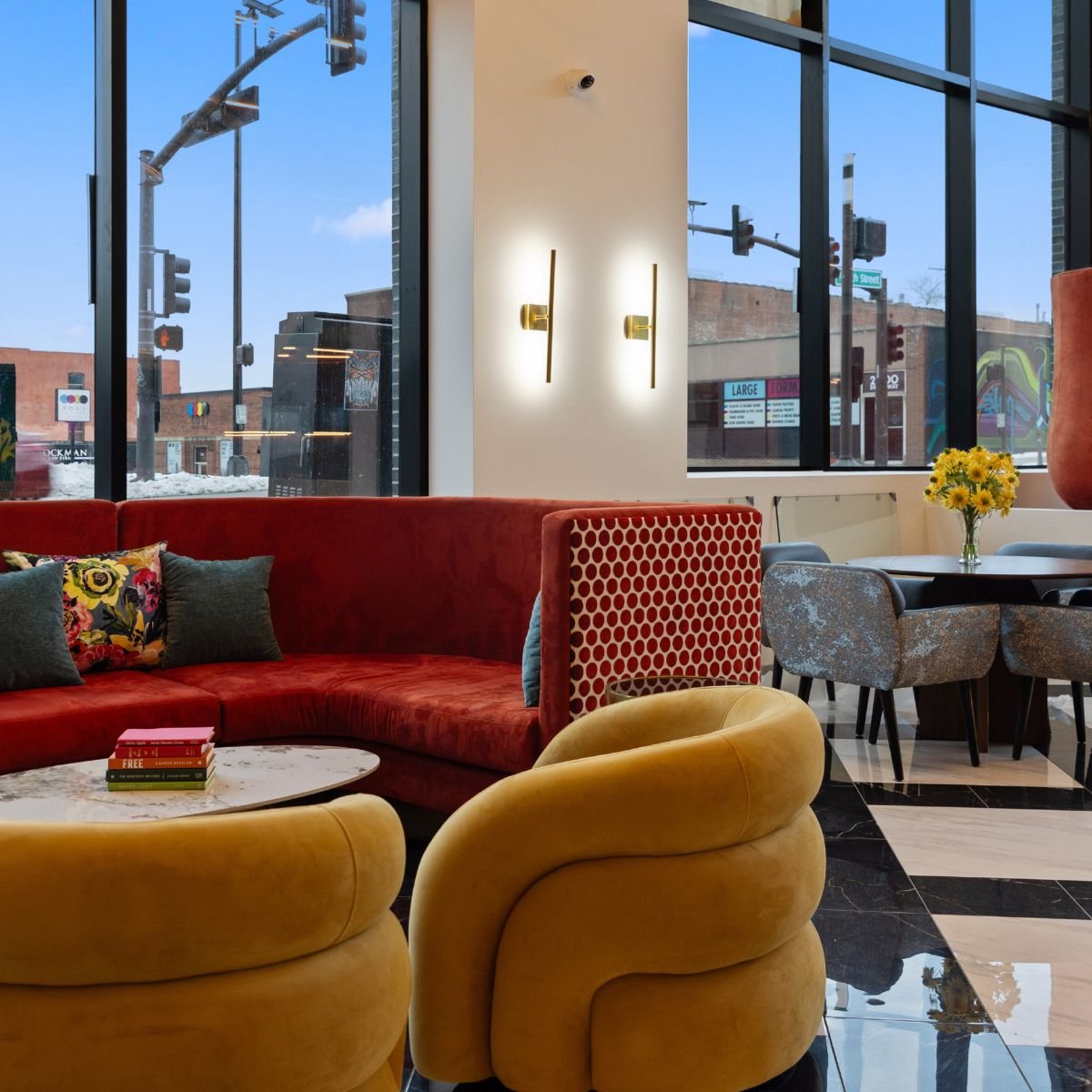 luxury lobby at Wonderland Apartment in Kansas City, MO