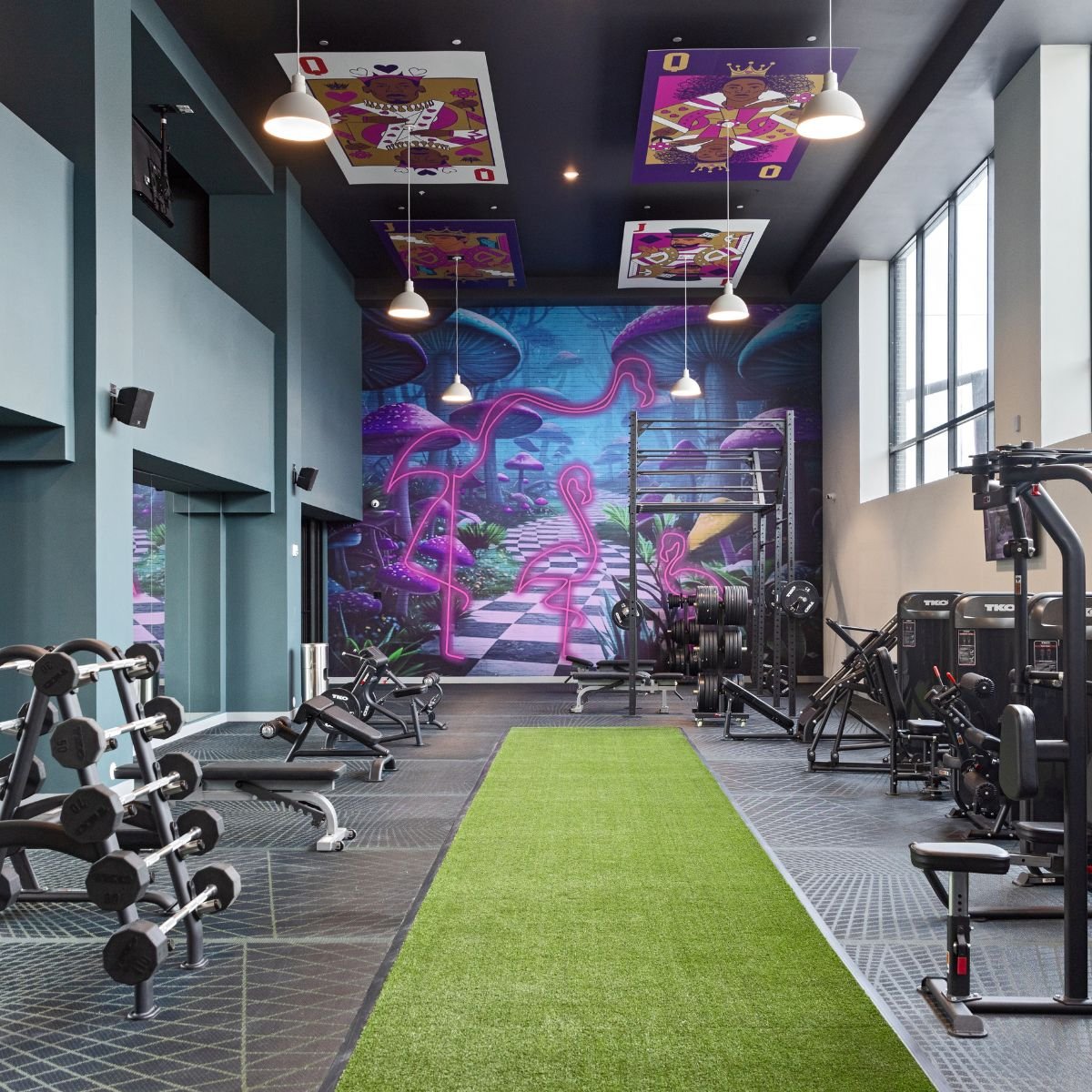 Fitness center at Wonderland Apartment in Kansas City, MO