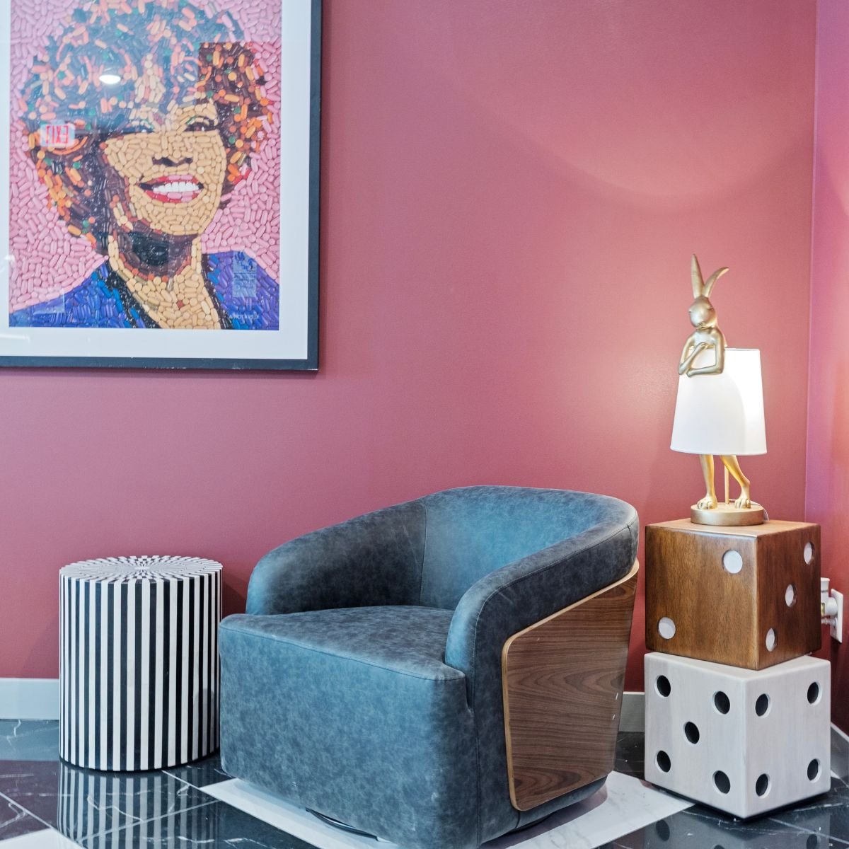 lobby area in wework center at wonderland apartment